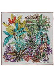 Ferragamo Jungle-print silk foulard scarf - Multicolour