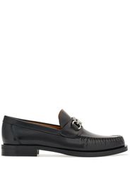 Ferragamo Gancini leather loafers - Black