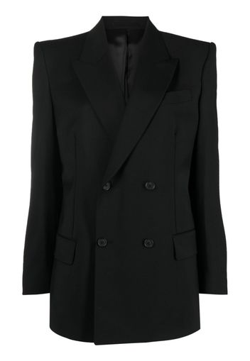 Filippa K double-breasted merino blazer - Black