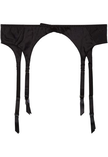 Fleur Du Mal satin garter belt - Black