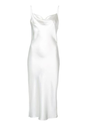 Fleur Du Mal cowl neck slip dress - White