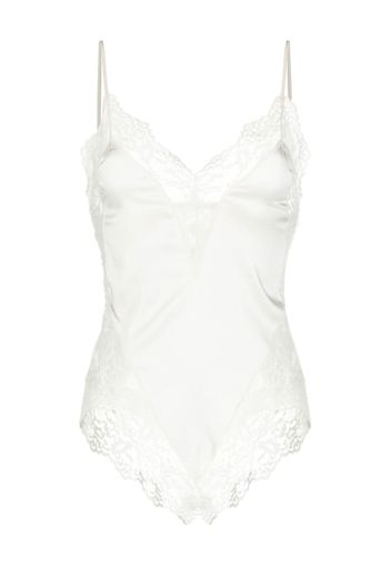 Fleur Du Mal Venus lace-trim bodysuit - White