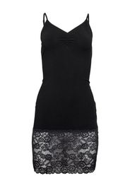 Fleur Du Mal lace-panelled slip dress - Black