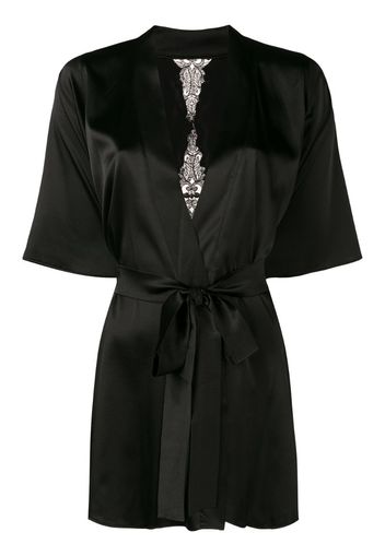 slim-fit belted robe