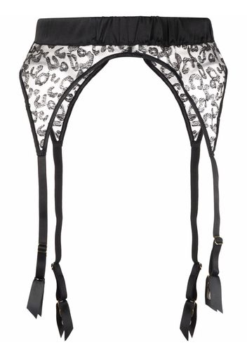 Fleur Of England Kittie semi-sheer belt - BLACK