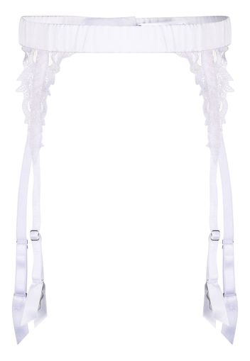 Fleur Of England Aria suspender belt - White