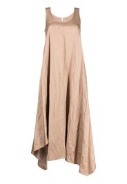 Forme D'expression belted asymmetric-hem dress - Brown