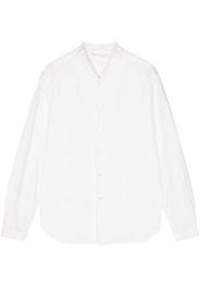 Forme D'expression collarless cotton shirt - White