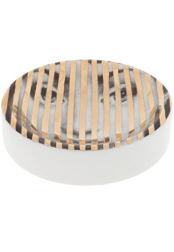 Fornasetti striped dish - Yellow