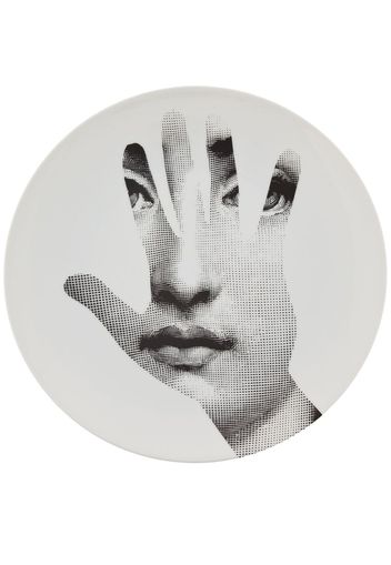 Fornasetti printed plate - White