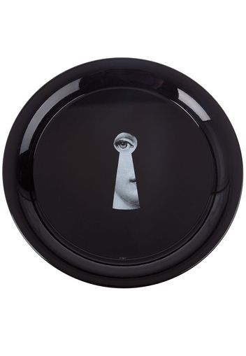 Fornasetti "Serratura on black" Tray