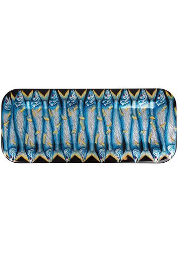 Fornasetti Sardine tray - Blue