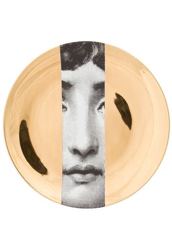 Fornasetti printed plate - Gold