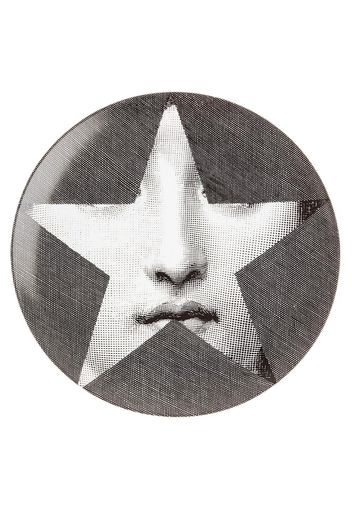 Fornasetti star print plate - Black