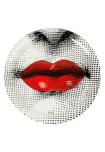 Fornasetti mouth print tray - Black