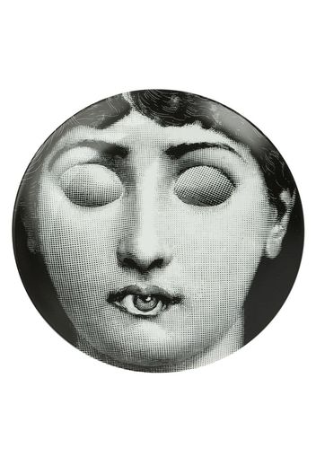 Fornasetti portrait print plate - Black