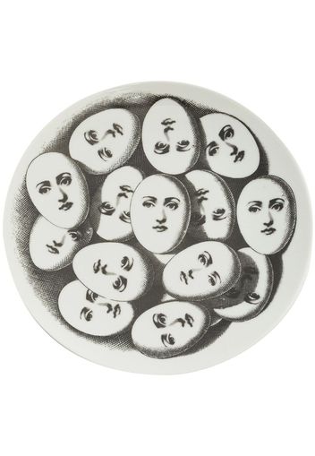 Fornasetti egg heads printed plated - Black