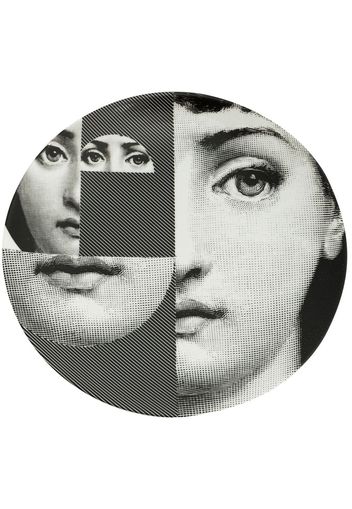 Fornasetti face print plate - Black