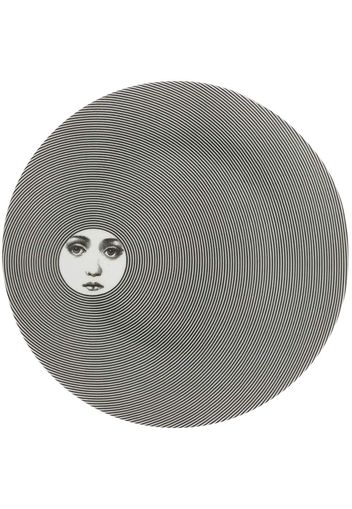 Fornasetti striped plate - Black