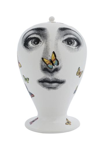 Fornasetti face print vase - White