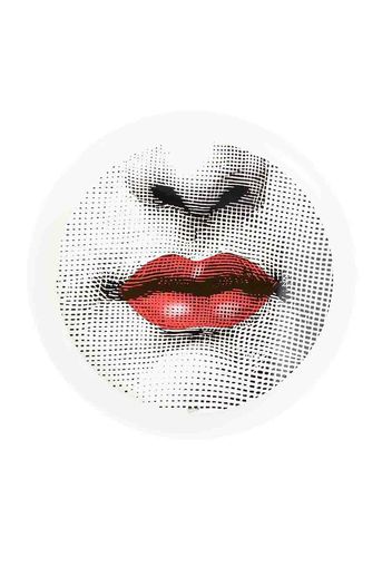 Fornasetti Bocca tray - White