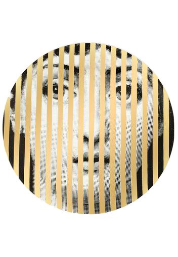 Fornasetti striped face plate - Multicolour