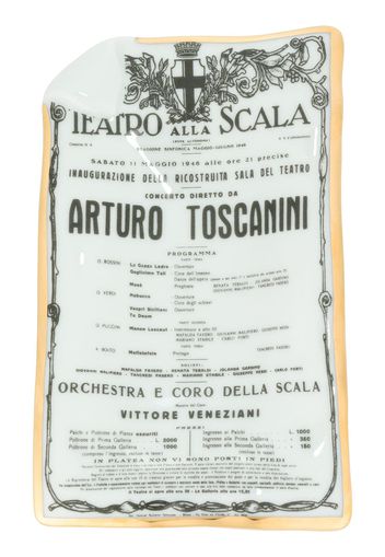 Fornasetti Teatro alla Scala dish - White