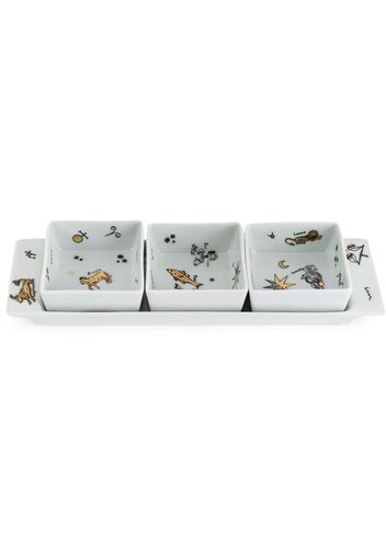 Fornasetti Astronomici appetizer set - White