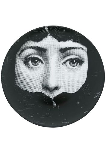 Fornasetti face print plate - Black