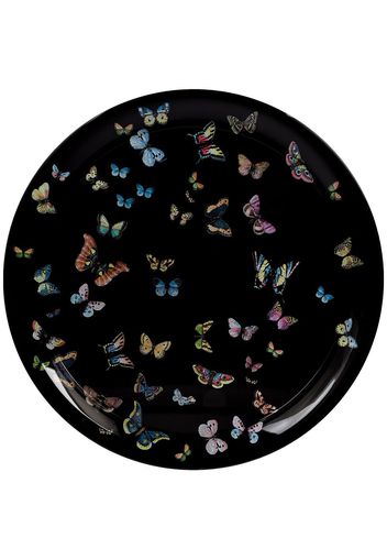 Fornasetti butterfly printed tray - Black