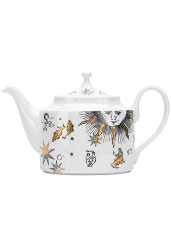 astrology print teapot