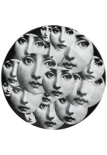 Fornasetti Tema e Variazioni wall plate - Black