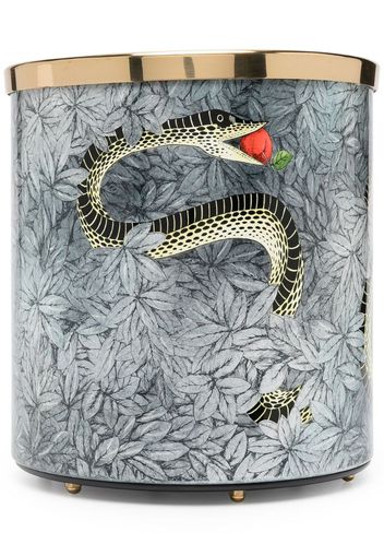 snake print waste paper bin (28cm)