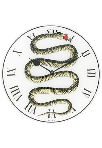 serpent print clock