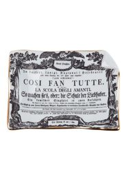 Fornasetti 'Cosi fan tutte ' dish - White