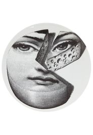 Fornasetti printed china plate - White