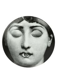 Fornasetti portrait print plate - Black