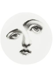 Fornasetti distorted face plate - Black