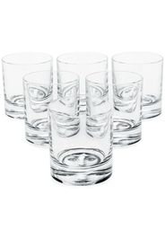 Fornasetti set of six tumblers - Black