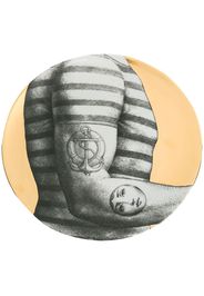 Fornasetti printed figure plate - Metallic