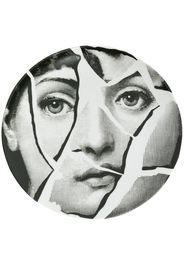 Fornasetti broken face print plate - White