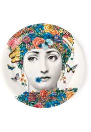 Fornasetti Fior Di Lina plate - White