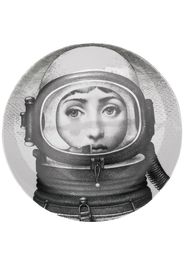 Fornasetti woman graphic plate - Black