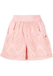 Forte Dei Marmi Couture elasticated-waistband lace shorts - Pink