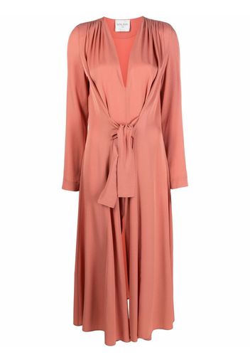 Forte Forte gathered mid-length dress - Pink