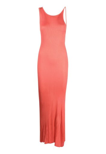 Forte Forte asymmetric ribbed-knit dress - Pink