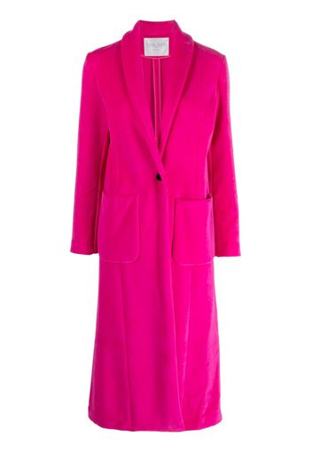 Forte Forte single-breasted cotton-blend coat - Pink