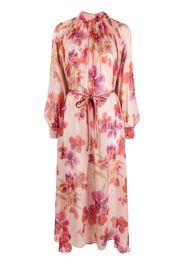 Forte Forte floral-print belted maxi dress - Pink