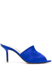 Francesco Russo slip-on suede sandals - Blue