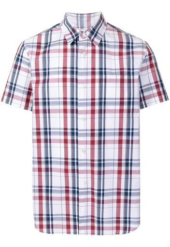 Fumito Ganryu plaid-check print shirt - Red